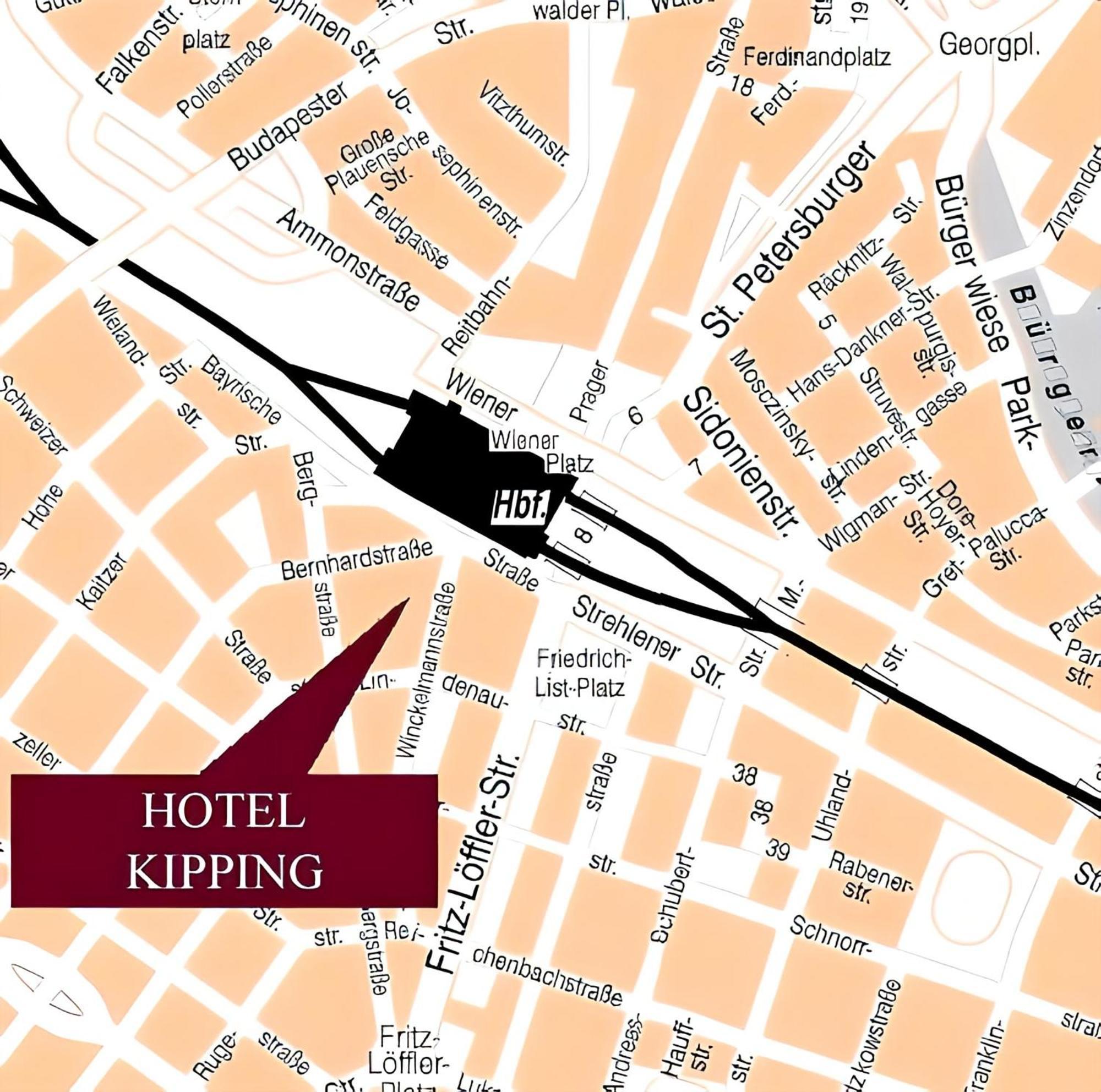 דרזדן Hotel Villa Kipping Am Hauptbahnhof מראה חיצוני תמונה